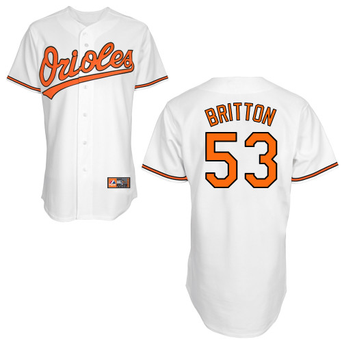Zach Britton #53 MLB Jersey-Baltimore Orioles Men's Authentic Home White Cool Base Baseball Jersey